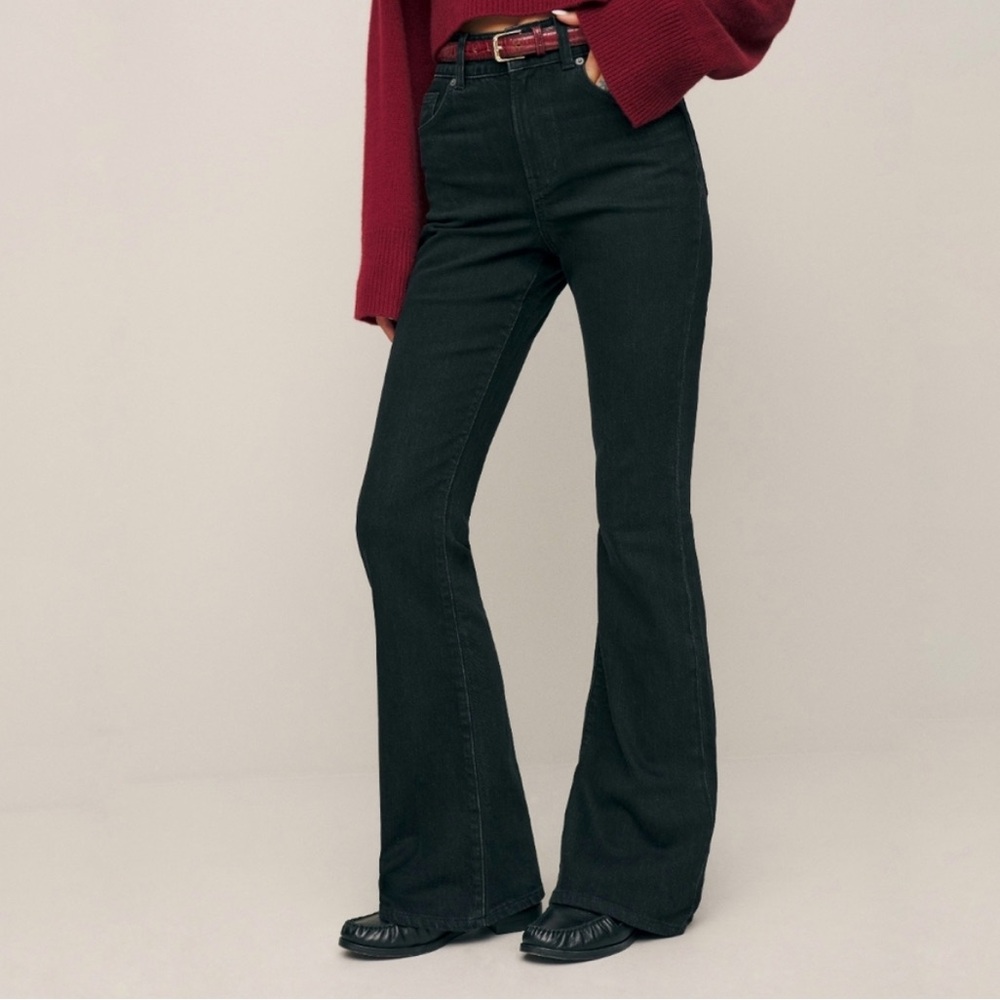 Like New Reformation Margot High Rise Flare Jeans